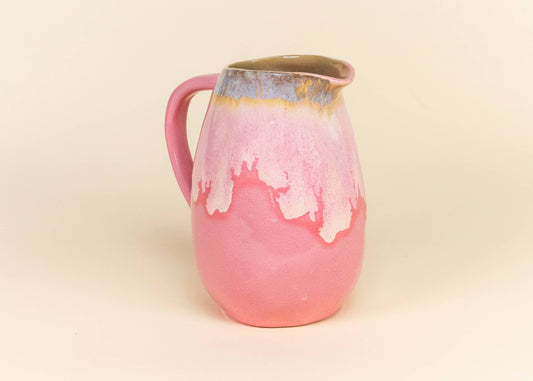 Pink Ceramic Pitcher