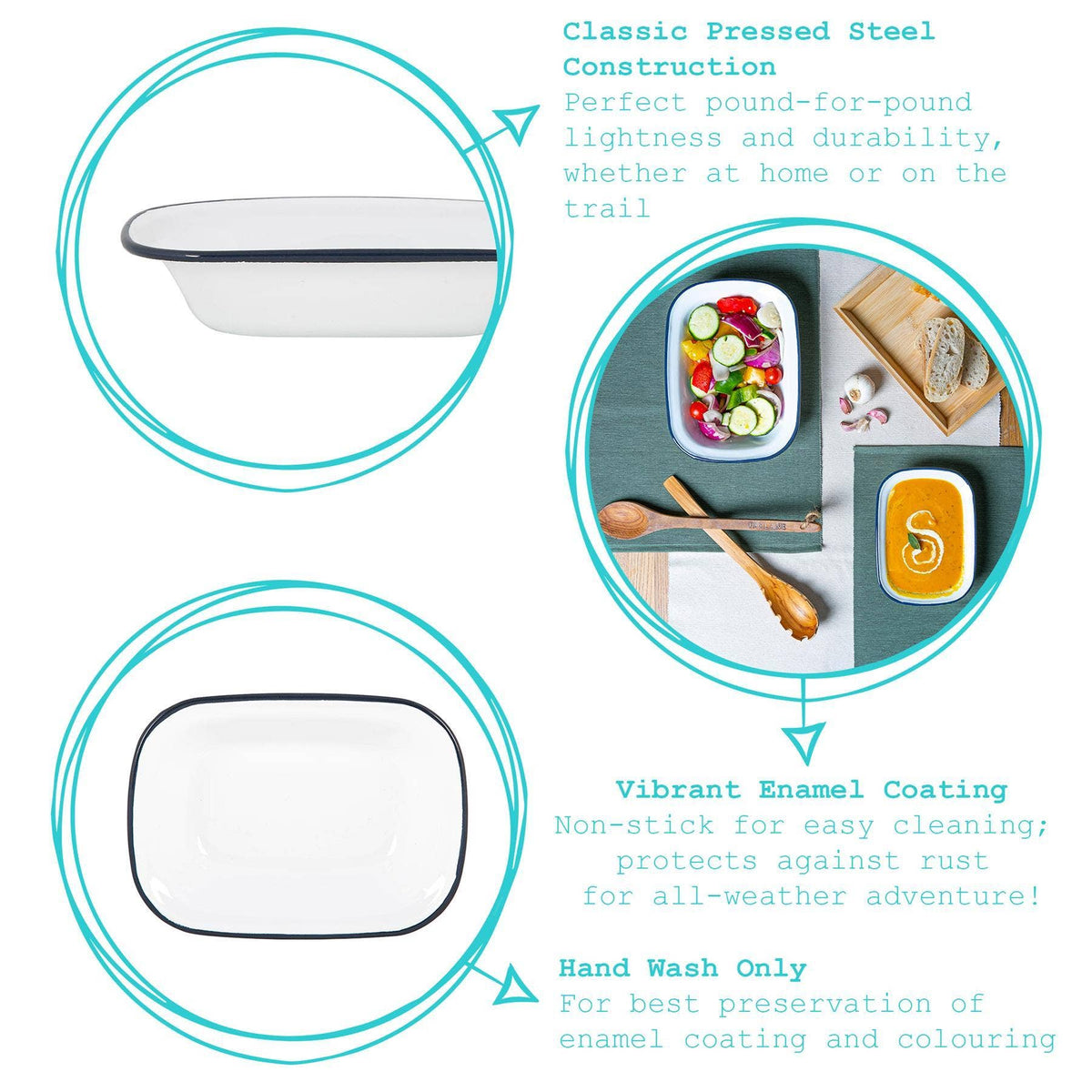 Enamel Pie Dish