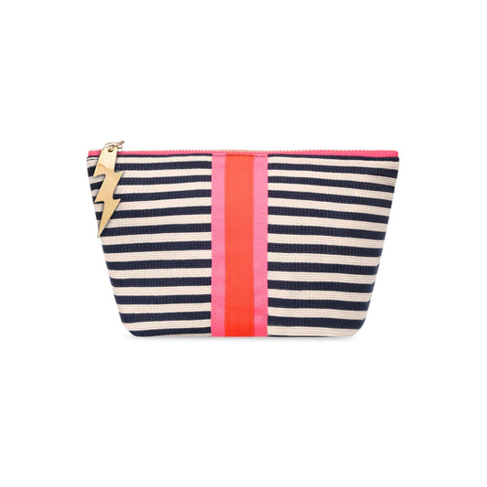 Striped Make Up Bag