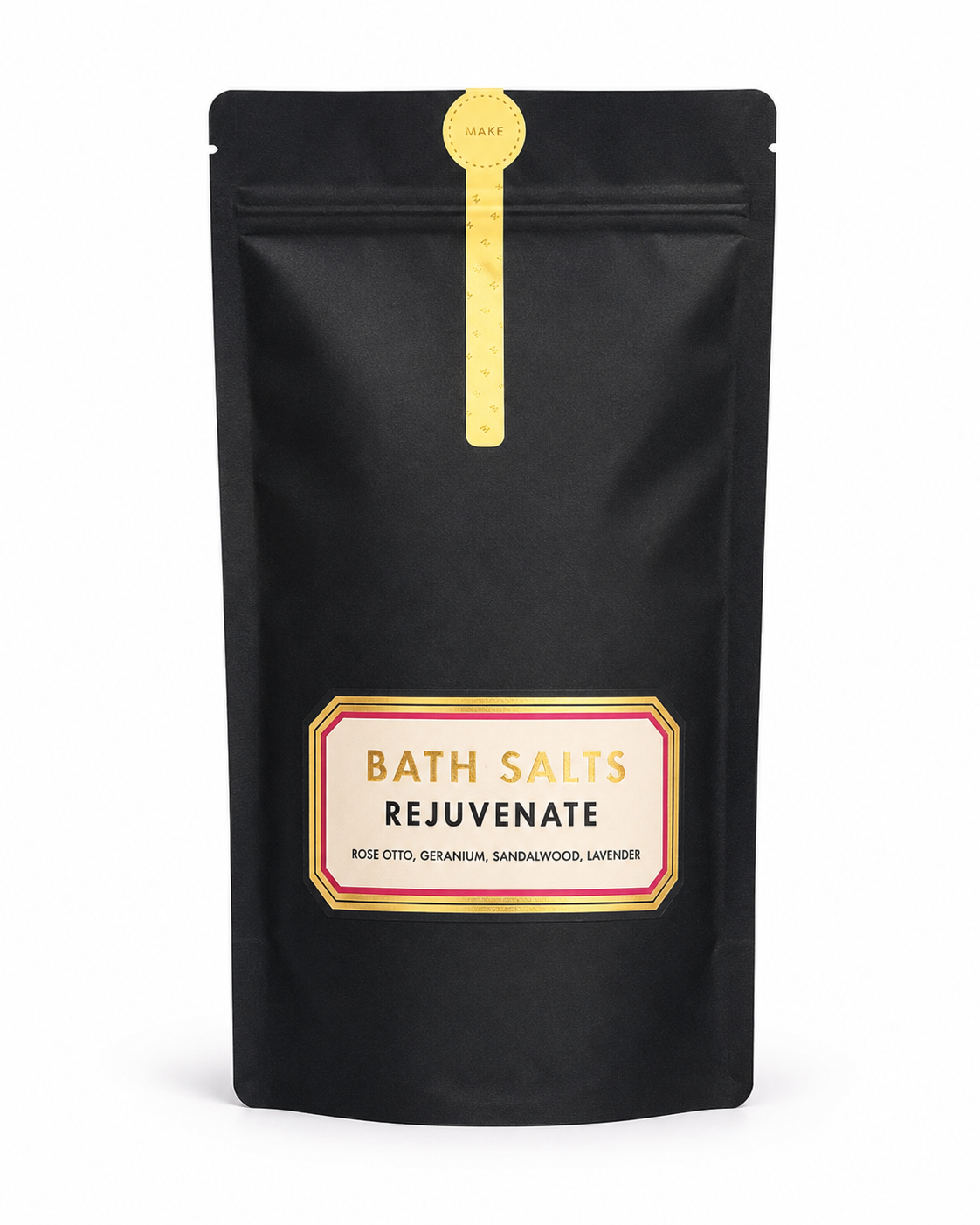 REJUVENATE Bath Salts with Rose, Geranium, Sandalwood and Lavender