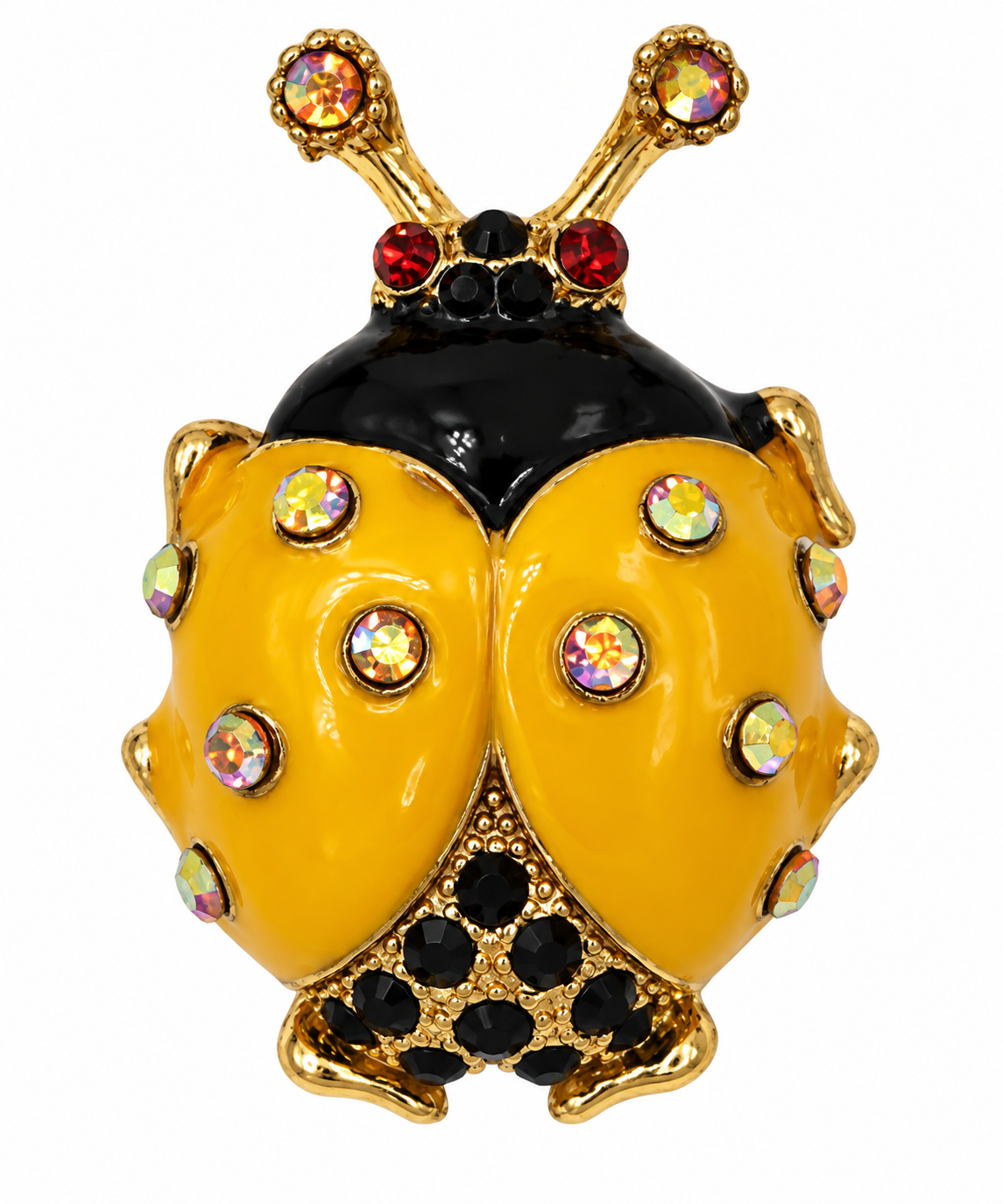 Yellow Ladybird Brooch