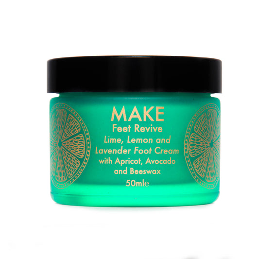 MAKE Feet Revive – Lime, Lemon and Lavender Foot Cream with Apricot, Avocado and Beeswax