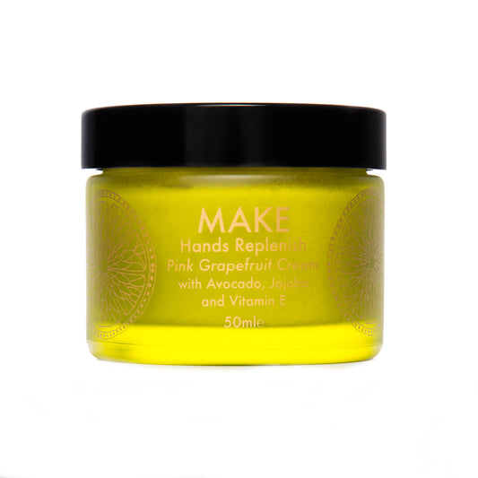 MAKE Hands Replenish - Pink Grapefruit Hand Cream with Avocado, Jojoba and Vitamin E