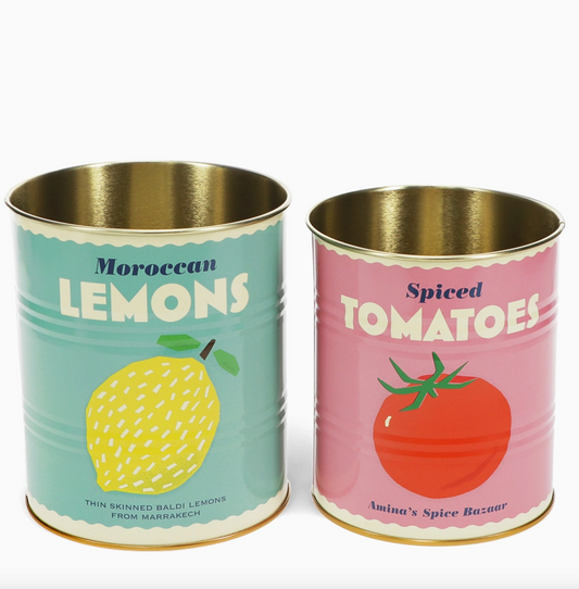 Lemon and Tomato Tins