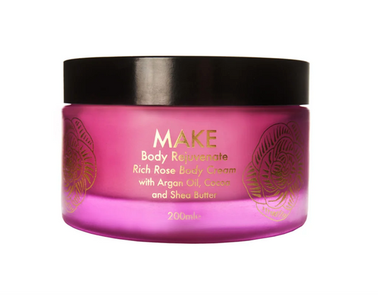 MAKE Body Rejuvenate - Rich Rose Body Cream with Argan Oil, Cocoa and Shea Butter