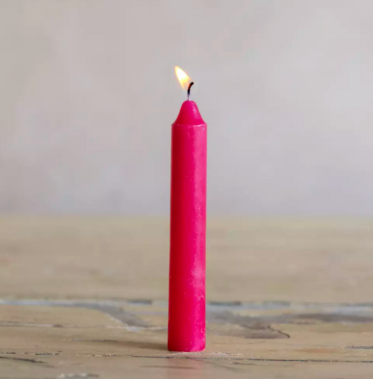 Stubby Fuchsia Candle