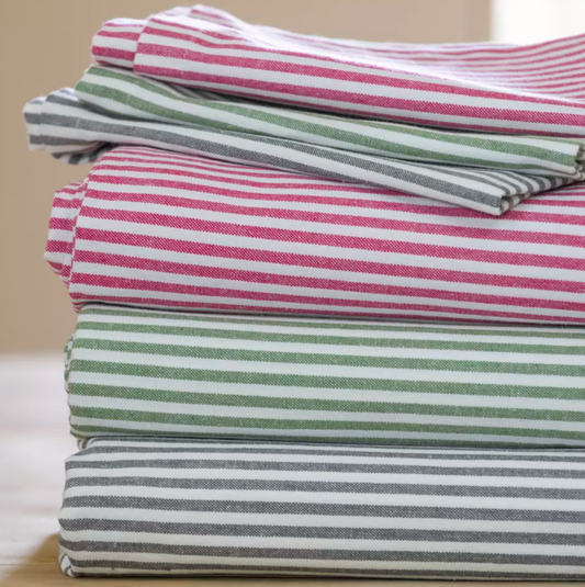 Pink Striped Table Cloth