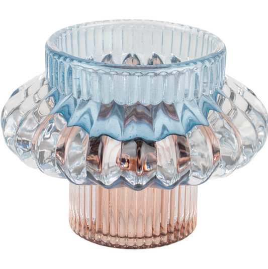 Blue and Pink Duo Candle Holder