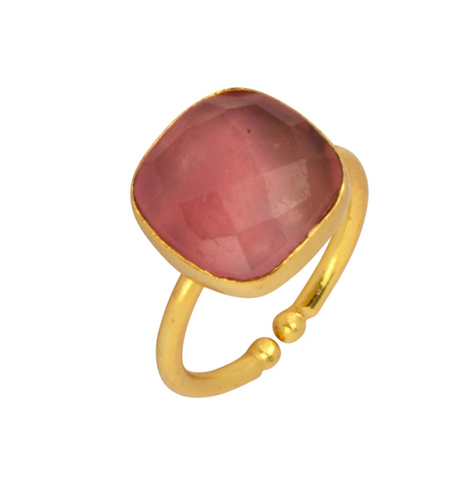 Darcy Pink Jade Ring