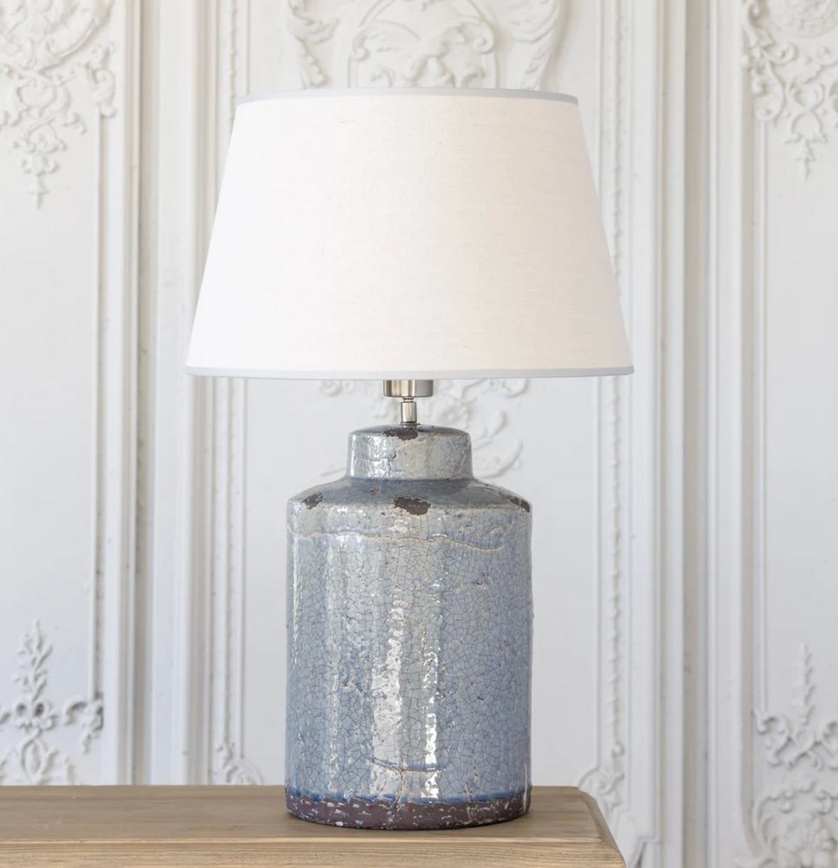 Ceramic Lamp Neptune With Cream Shade