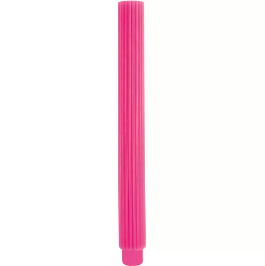 Scalloped Bright Pink Dinner Candle
