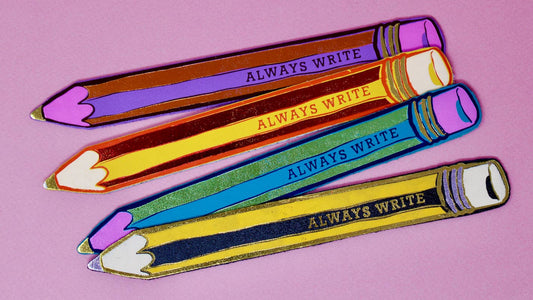 Leather Pencil Bookmark